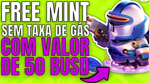🚨 URGENTE - NFT FREE MINT SEM TAXA DE GÁS COM VALOR DE 50 $BUSD - AIRDROP COINMARKETCAP X NBOX.