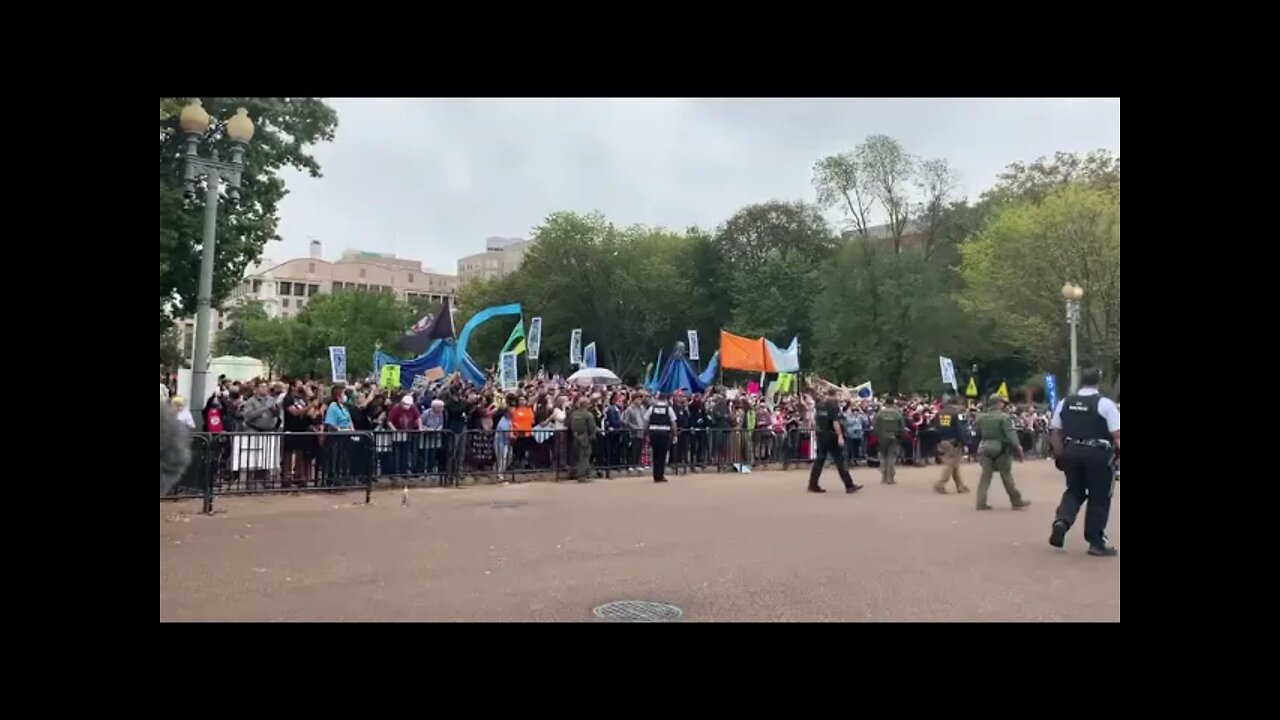 10/11/21 A Different View of the "Protest" in DC Today -WTH are they talking about? Climate Change?