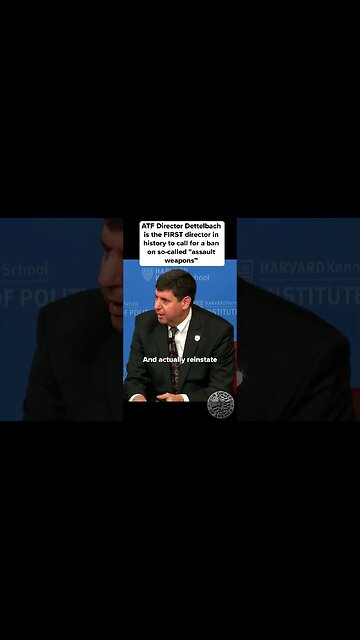 🙄ATF Director Dettelbach is making history for all the wrong reasons.