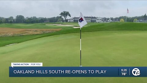 South Course reopens at Oakland Hills Country Club