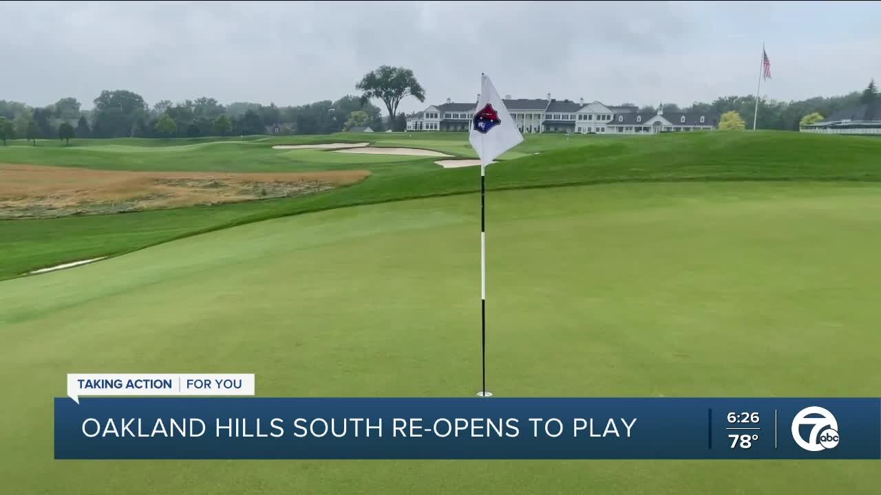 South Course reopens at Oakland Hills Country Club