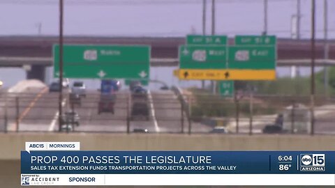 Proposition 400 transportation funding heads to Arizona governor's desk