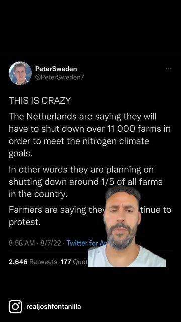Netherlands closing 1/5th of their farms!