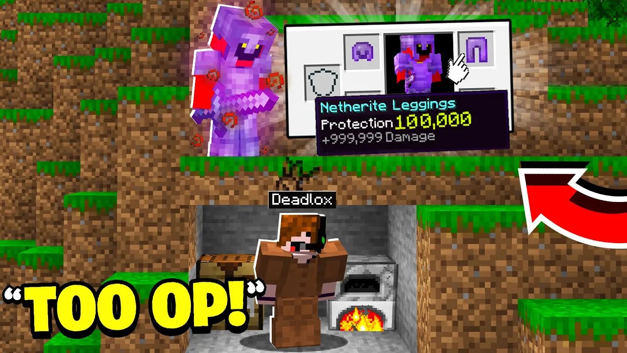 Minecraft Manhunt but I trolled with Protection 100,000..