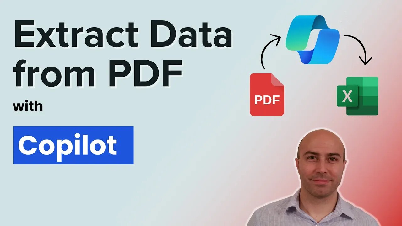 Extract from PDF to Excel with Copilot 😲 (So EASY)