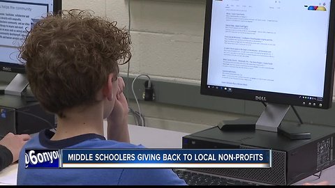 Middle schoolers give $3,000 to local nonprofits