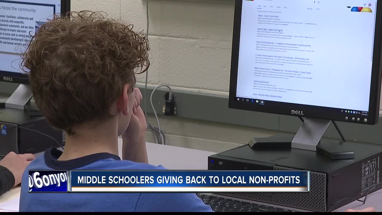 Middle schoolers give $3,000 to local nonprofits