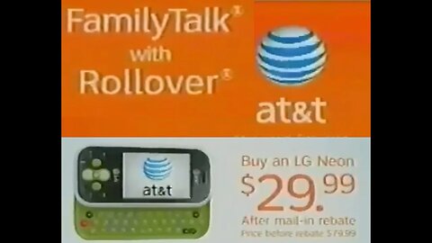 "AT&T Rollover Minutes Commercial (Pre-iPhone) (Lost Media) 2009 ATT