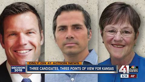 Three Gov. candidates, three points of view for Kansas