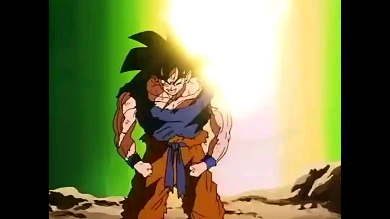 goku goes super saiyan for the first time original