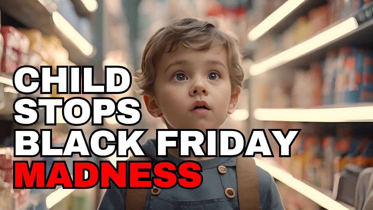 Small Child Stops The Black Friday Chaos!