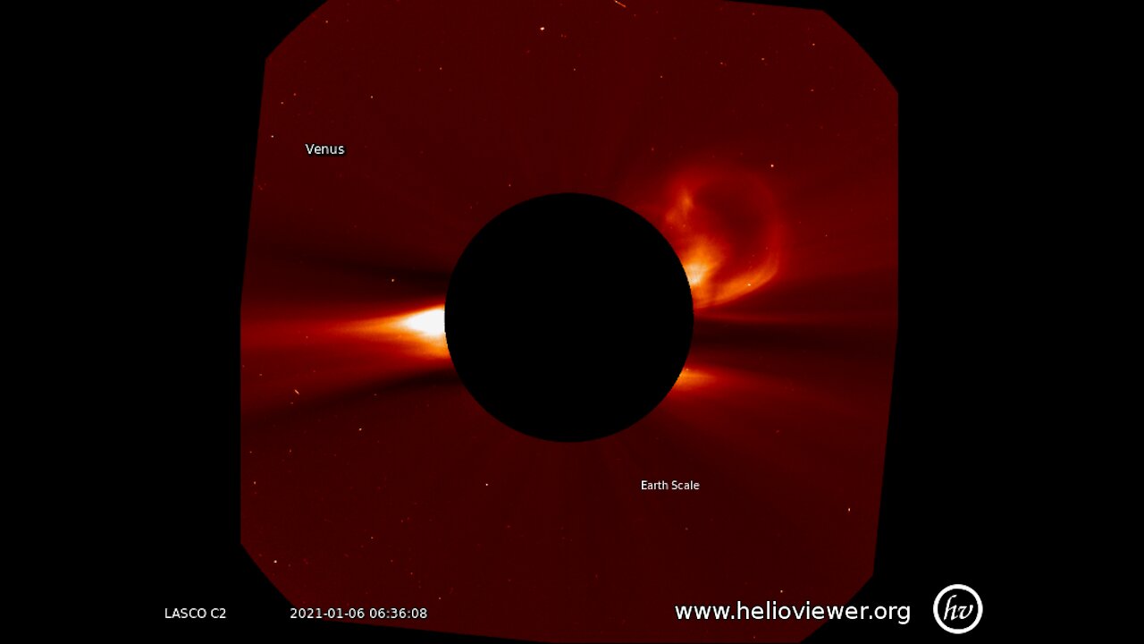 Huge solar flare today