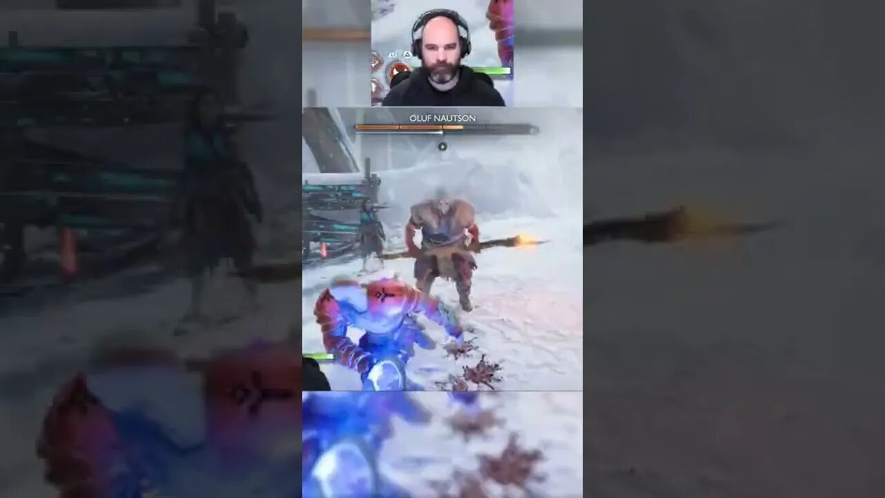 Oluf getting wrecked! #godofwarragnarok #godofwar #gaming #videogames #clip #ps5 #short #shorts