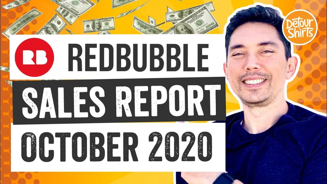 My RedBubble Sales - October 2020! Review of my income. Results on how to make money online.