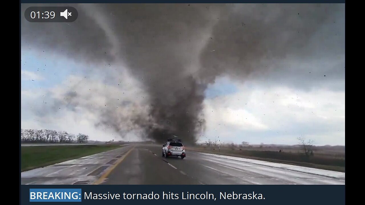 BREAKING: MASSIVE HAARP Tornado overturns trailer in Lincoln Nebraska..