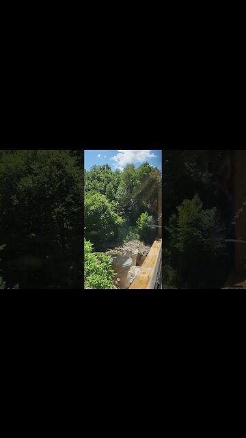 (Wife) enjoying The New Tygart Flyer Elkins WV