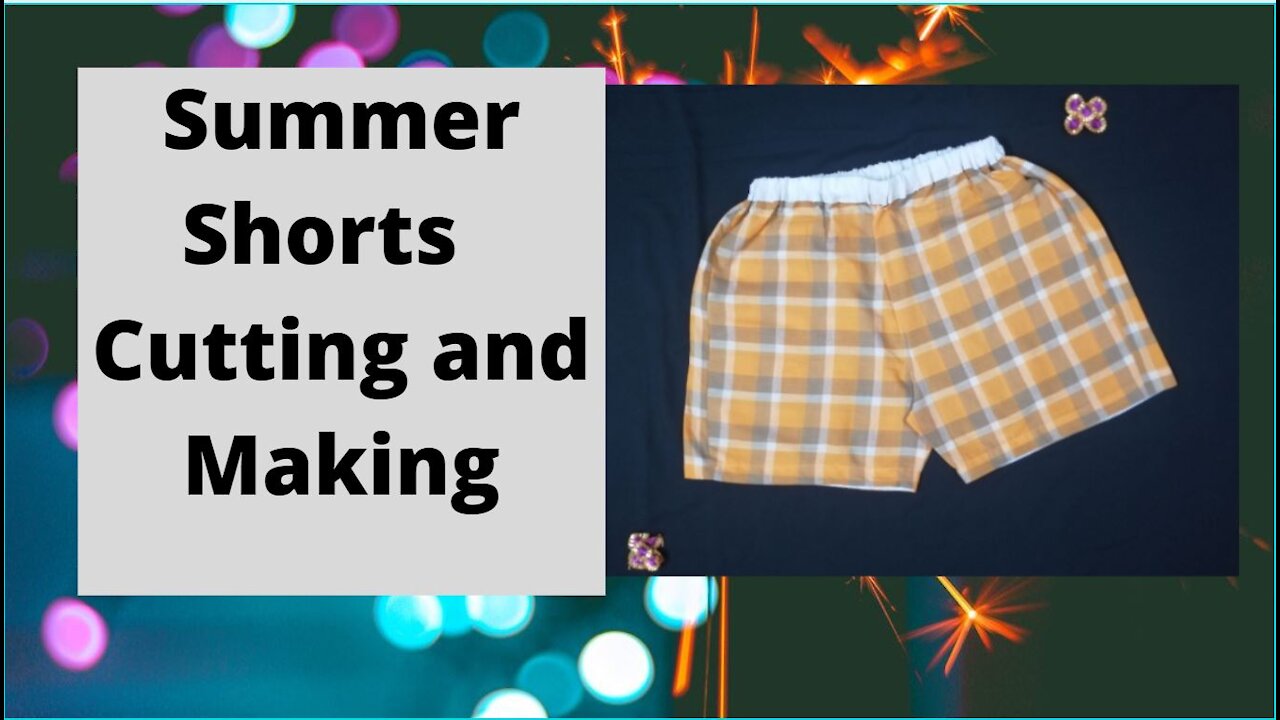 Summer Shorts / for girls or boys/ trendy/ Cutting and stitching/ D.I.Y