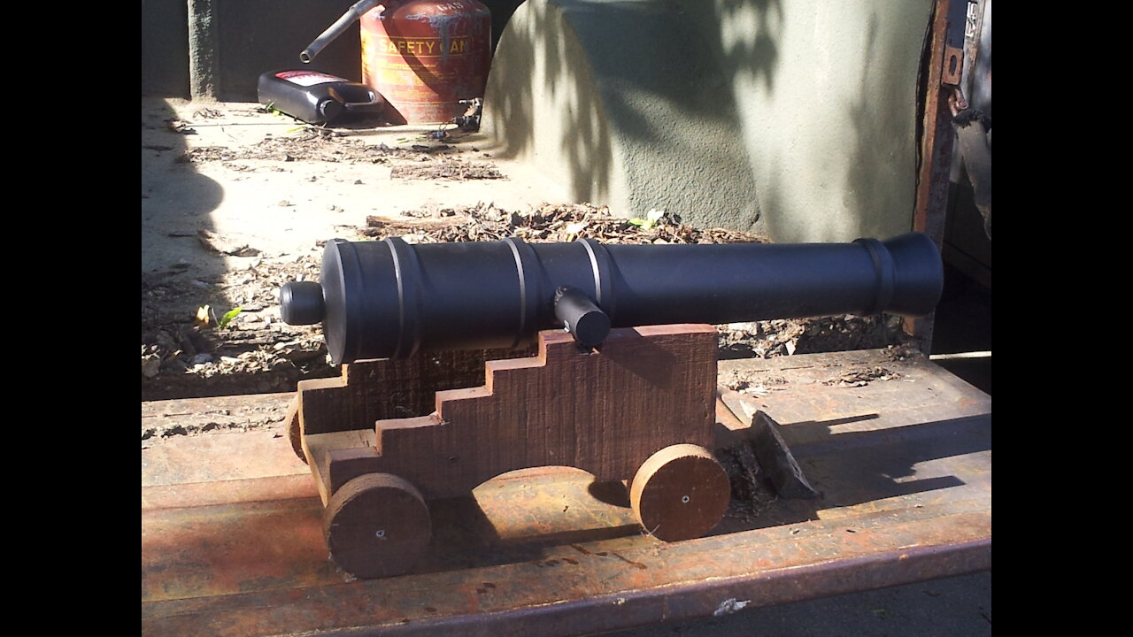 Black Powder Golf Ball Cannon