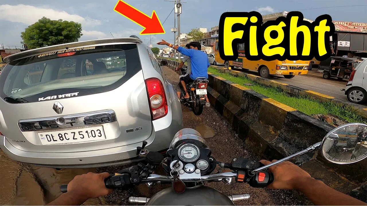 They started fighting on the road.. | Royal Enfield Classic 350 | jaswantboo