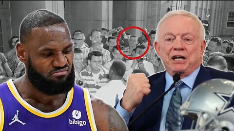 Jerry Jones says this about LeBron James after LeBron gets TRIGGERED with the media over 1957 photo!