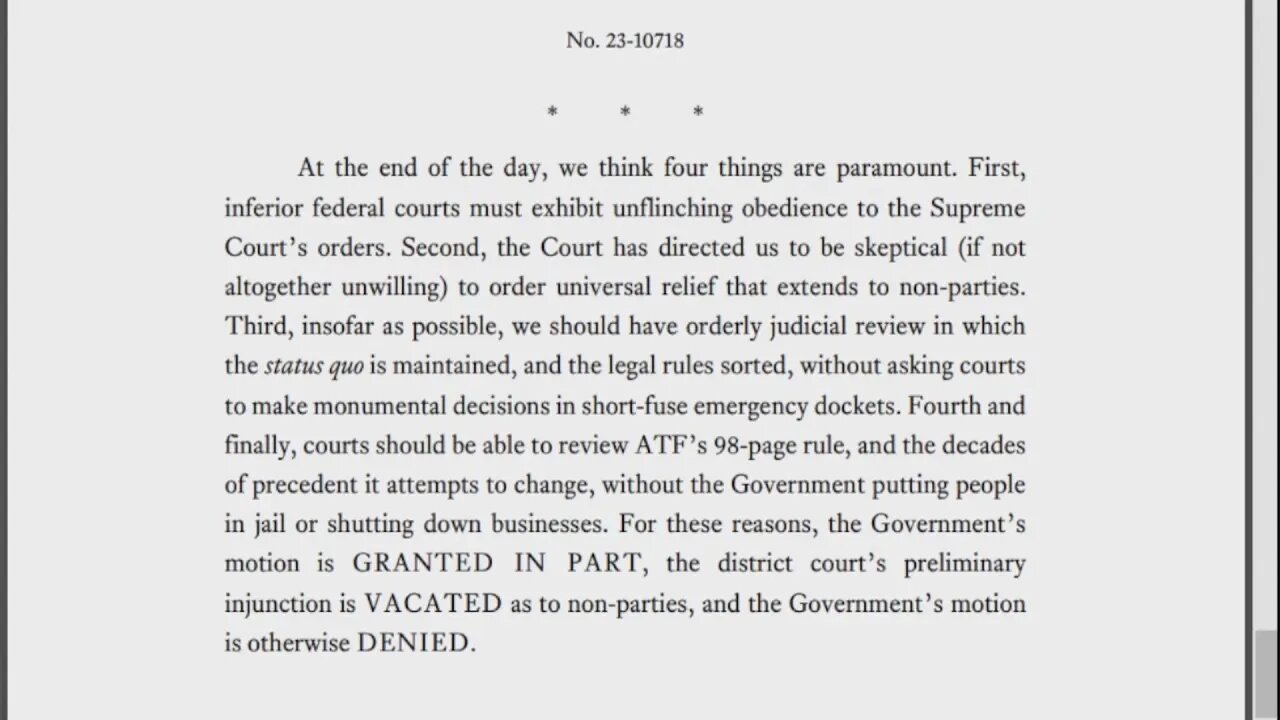 Federal appeals court blocks ATF enforcing 'receiver' rule against plaintiff manufacturers