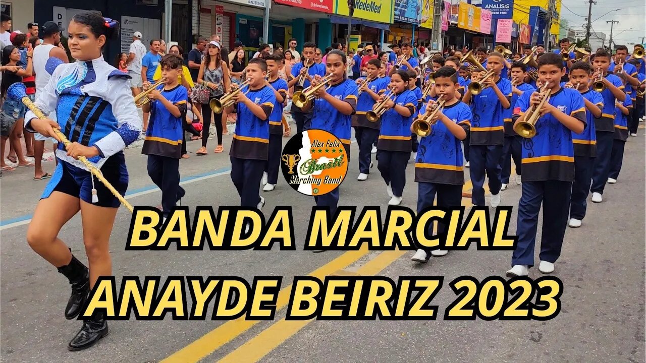 BANDA MARCIAL ANAYDE BEIRIZ 2023 - DESFILE CÍVICO 2023 NO BAIRRO DE MANGABEIRA - PB.