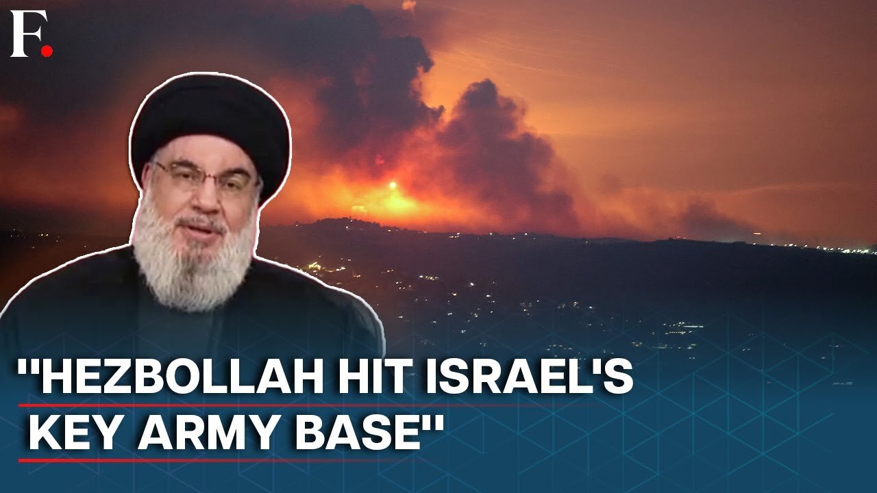 Hezbollah Leader Nasrallah Says Israel's Key Military Base Near Tel Aviv Targeted