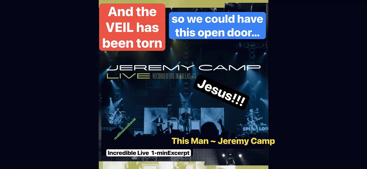 AMAZING WORSHIP excerpt [1-min LIVE of] This Man - Jeremy Camp