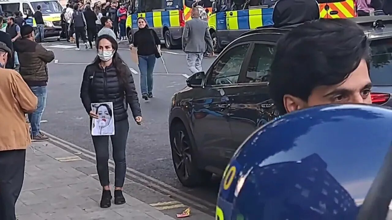 protesters out side the Islamic of England #london