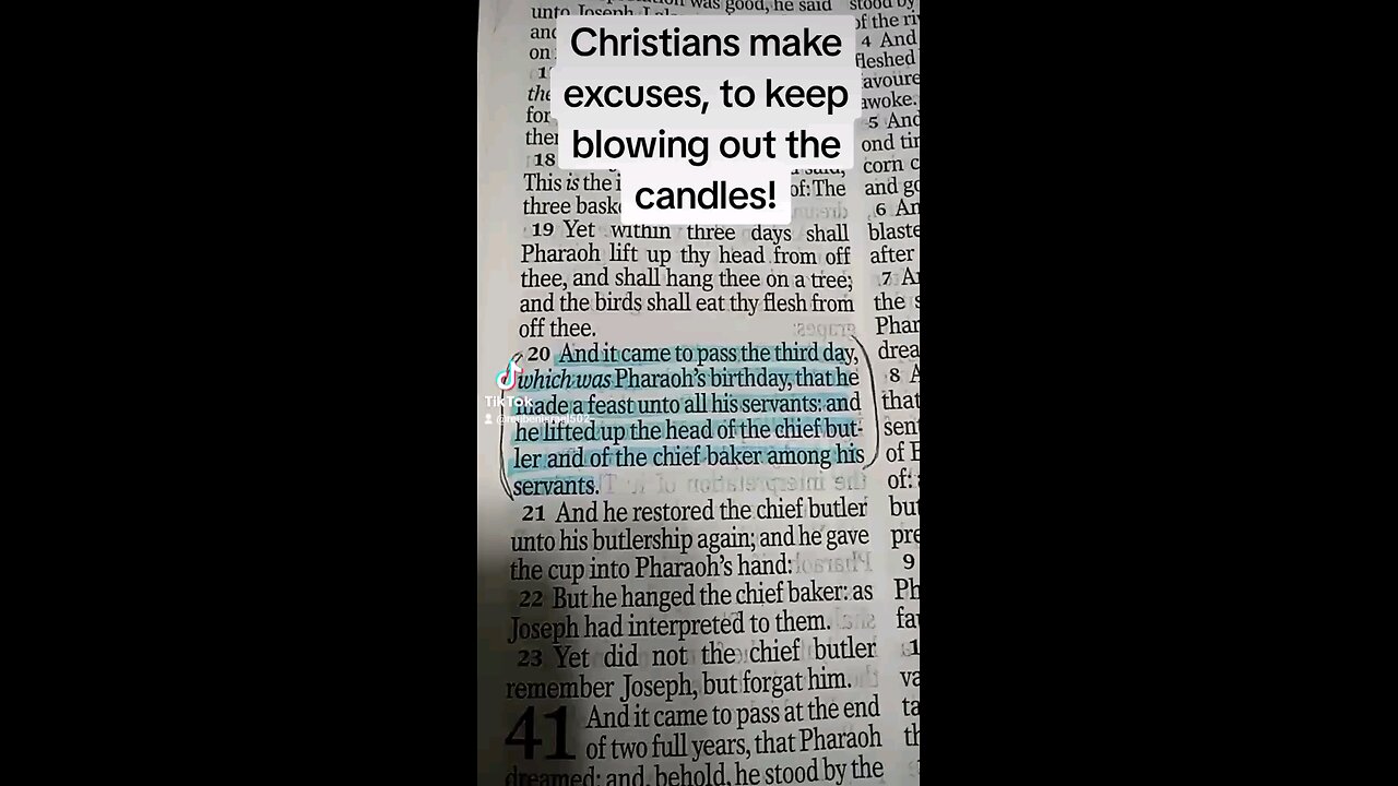 Christians make excuses to keep blowing out the candles!