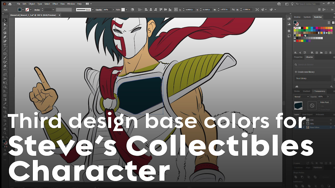 Steve's Collectibles Character - Third Design Vector Base Colors