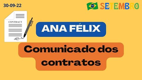 ANA FÉLIX Comunicado dos Contratos