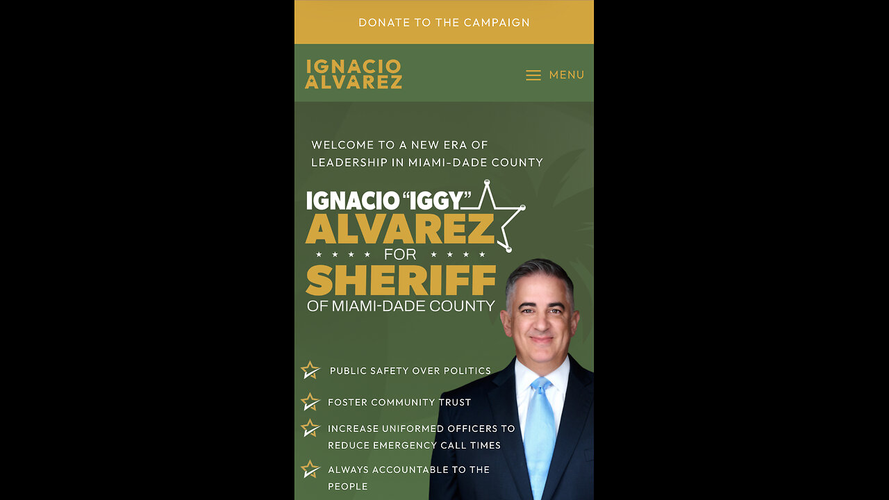 (Episode XIV) Ignacio "Iggy” Alvarez: Miami-Dade County Sheriff Candidate Ignacio "Iggy” Alvarez