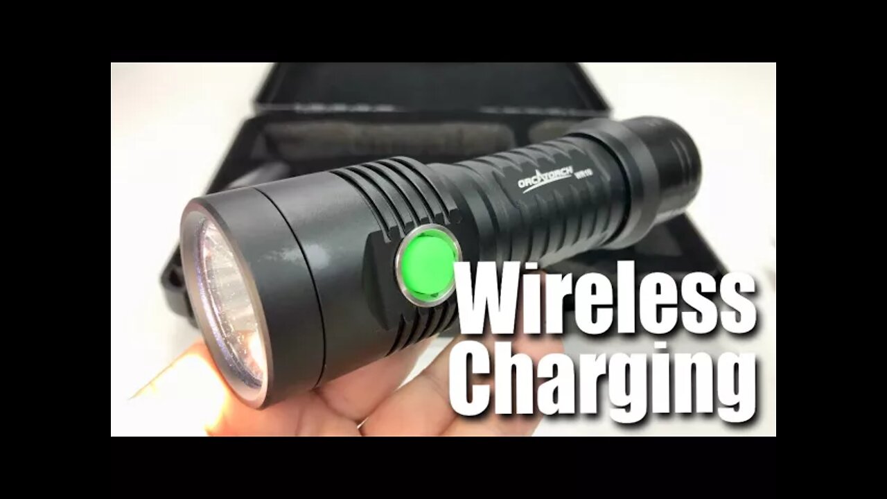 ORCATORCH WR10 Wireless Charging IP68 Waterproof LED Tactical Flashlight Review