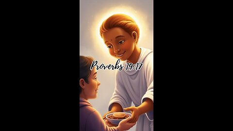 Proverbs 19:17 - Whoever is kind to the poor lends to the Lord, and he will reward them for what...