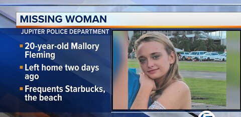 Mallory Fleming : Police looking for missing Jupiter woman