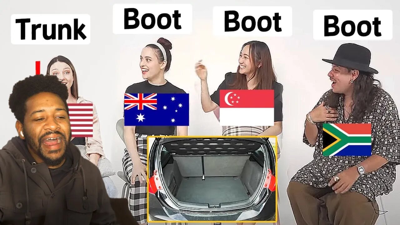 USA vs AUSTRALIA vs SINGAPORE vs SOUTH AFRICA ENGLISH DIFFERENCES | AMERICAN REACTION!!!