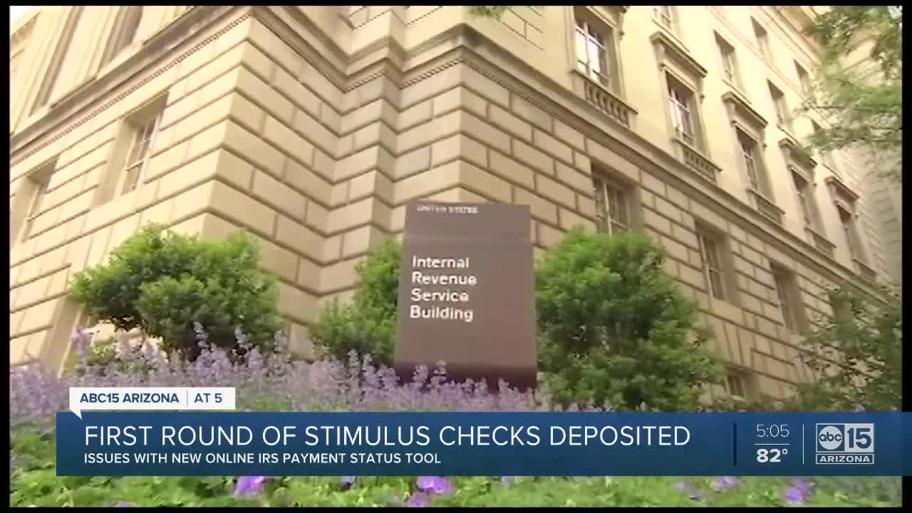 First round of stimulus checks deposited