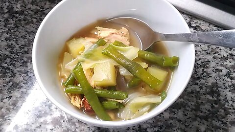 Curry Chicken Veggie Soup on a Rainy Day