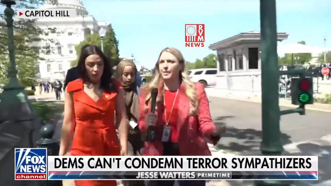 Dems Won't Condemn Terrorist Sympathizers Chanting Death To America & Burning The Flag