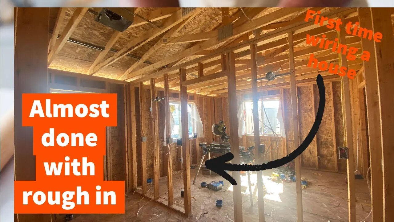 How to Build a House Addition - Moving a Wall and Working on electrical rough in Part 27