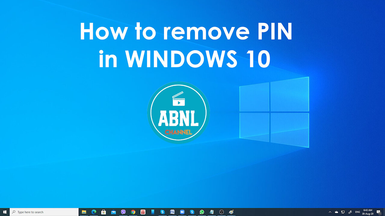 How to remove your PIN in Windows 10