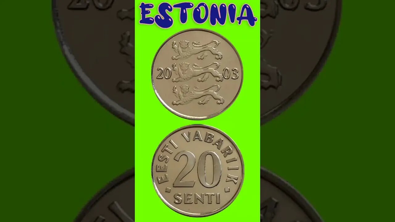 Estonia 20 Senti 2003.#shorts #coinnotesz