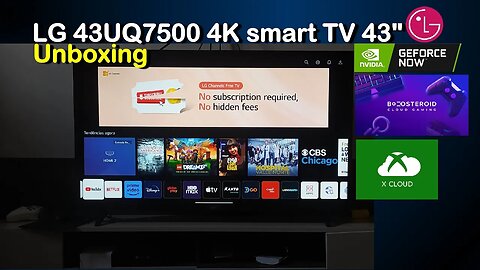 LG 43UQ7500 4K Smart TV Unboxing, primeiras impressões