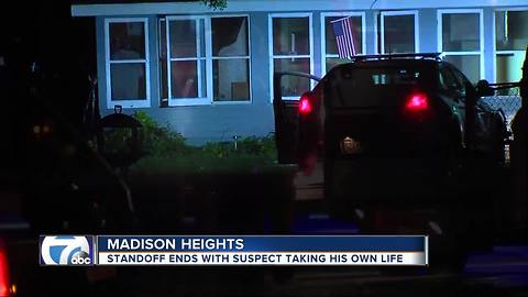 Tear gas used during police standoff in Madison Heights