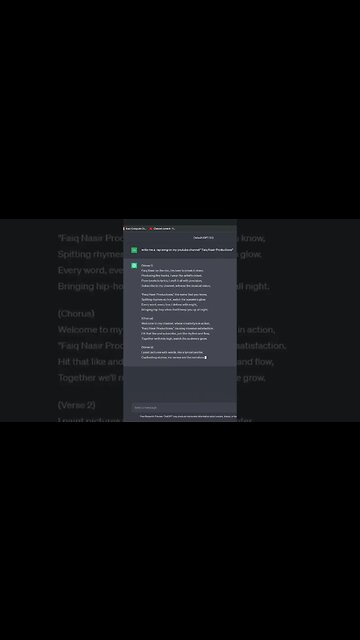 USING CHATGPT TO MAKE A RAP SONG LYRICS!👀#remix #chatgpt #gpt4 #lyrics #rap #artificialintelligence