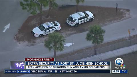 Extra security at Port St. Lucie High School