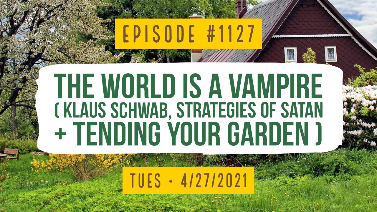 #1127 The World Is A Vampire (Klaus Schwab, Strategies Of Satan, & Tending Your Garden)