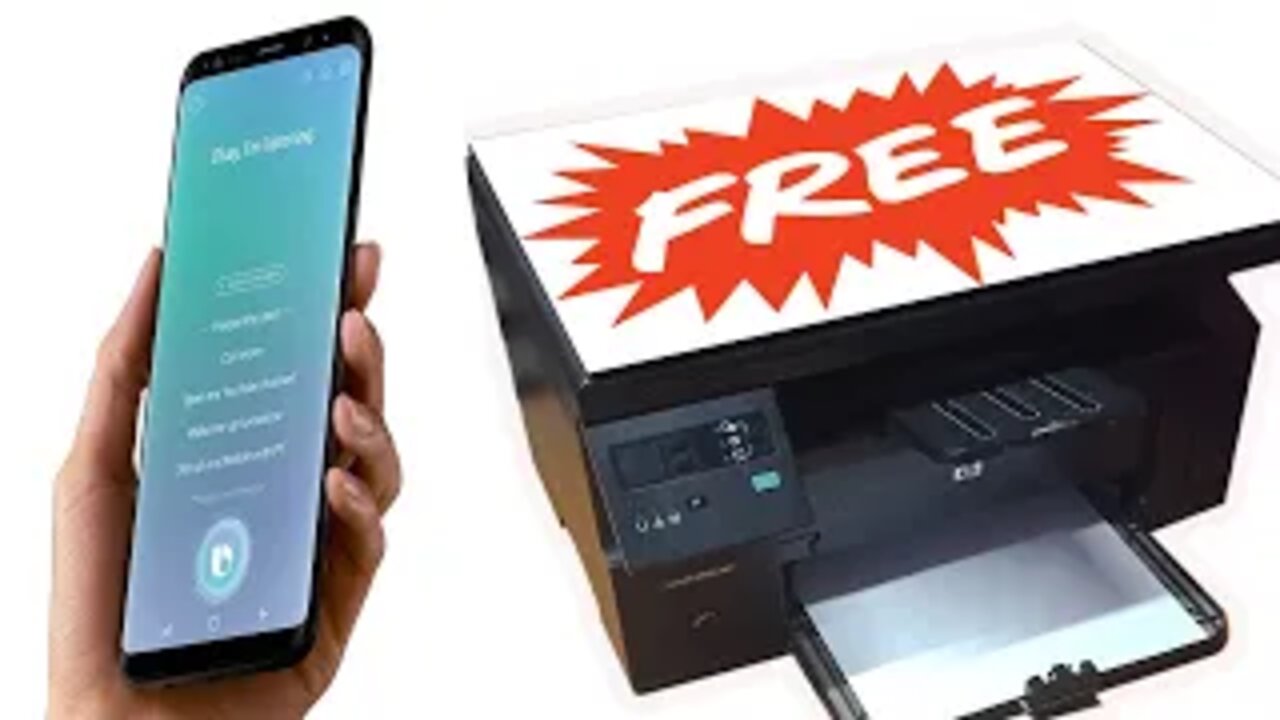 Print by mobile connecting otg with hp laserjet m 1136