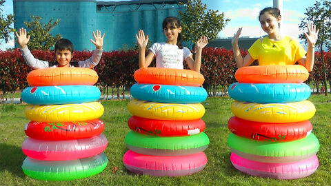 Stacking rings toy and colors name , useful baby product